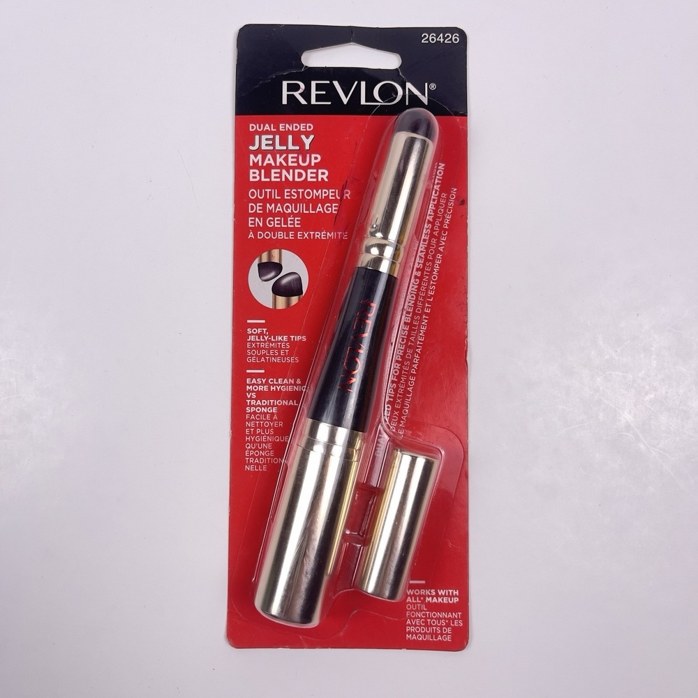 New Revlon Dual Ended Jelly Makeup Blender Silicone Applicator for Blush Read